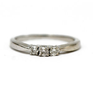 Three Stone Diamond Promise Ring